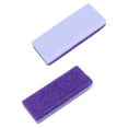 thumbnail image 3 of Miangastore 2Pcs Pumice Stone Double-Sided Foot File Stone Callus Remover Foot Care Scrubber Purple, 3 of 8