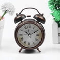 thumbnail image 5 of HD Glass Lens Metal Alarm Clock with Night Light European Retro Alarm Clock Silent Quartz Movement HD Glass Desk Clock 8.8 x 12.5 x 4.5cm, 5 of 5