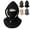 Black, variant on Double Layer Fleece Hooded Hat Integrated One Piece Balaclava 3-In-1 Flannel Warm Windproof Hoodie with Mask for Men Ski Winter Outdoor Cycling Motorcycle Full Face Oover Hood
