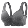 thumbnail image 1 of Sujetador push-up de gran tamaño con hebilla frontal de alta calidad sin aros de acero, tipo chaleco, fino, que levanta el pecho, ropa interior hermosa para la espalda de madres de mediana, 1 of 5