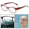 thumbnail image 2 of Lunettes de Sécurité avec Verres Protecteurs Anti-Buée Transparents Enveloppement de Sécurité Résistant aux UV Rouge, 2 of 9