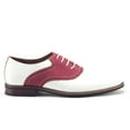 thumbnail image 2 of Ferro Aldo Men's 19268A Two Tone Saddle Oxfords, White Red, 8, 2 of 4