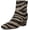 Grey Zebra Print, variant on Women's Saydie Ankle Boot Grey Zebra Print Calf Hair 9M