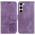 thumbnail image 2 of Compatible with Samsung Galaxy S23 Plus 5G Embossed Cute Tiger Flip Folio Wallet Case Card Pocket Holder Cover, 2 of 5