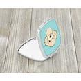 thumbnail image 2 of Checkerboard Blue Buff Poodle Compact Mirror BB1196SCM, 2 of 4