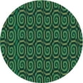 thumbnail image 1 of Ahgly Company Machine Washable Indoor Round Transitional Deep Teal Green Area Rugs, 7' Round, 1 of 7