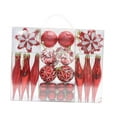 thumbnail image 2 of 40 piezas de adornos de bolas de Navidad, decoración navideña, adornos colgantes para de Navidad, guirnalda de cumpleaños, fiesta, aniversario Rojo BLESIY Bolas colgantes de árbol, 2 of 7