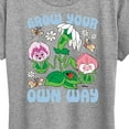 thumbnail image 3 of Disney - Alice in Wonderland - Grow Your Own Way - Women's Short Sleeve Graphic T-Shirt, 3 of 5