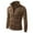 Coffee, variant on Mens Lapel Cardigan Designed Slim Fit Coat for Modern Style and Comfortable Warmth in Cold Weather Outdoor Activities Workwear Men's Trench Coat Plus Size Winter Cardigan for Men