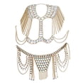 thumbnail image 4 of Bikini Cadena Arnés Rhinestone Yinane Dorado, 4 of 8