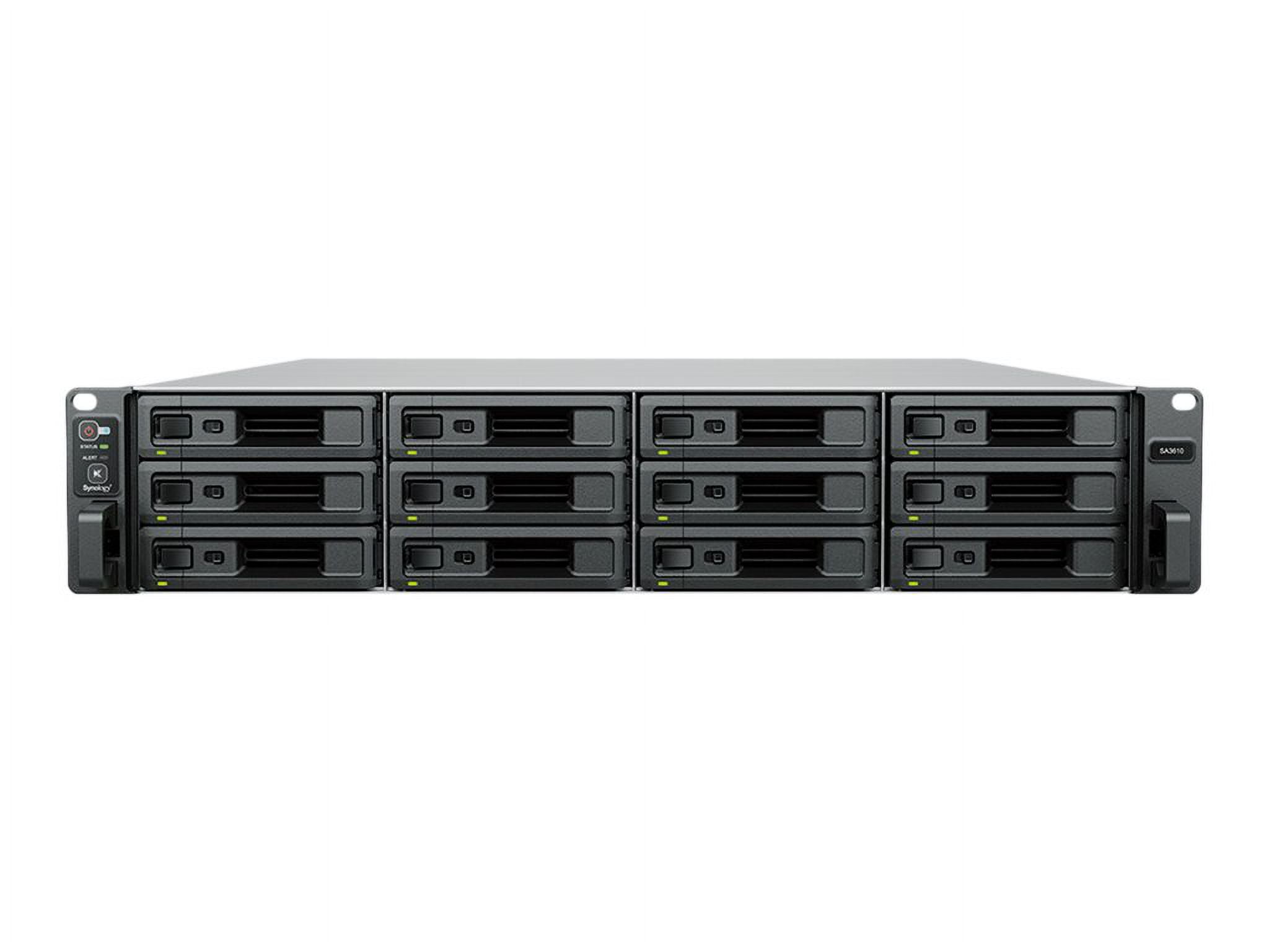 Synology SA3410 NAS Storage System - 1 x Intel Xeon D-1541 Octa-core (8 Core) 2.10 GHz - 12 x HDD Supported - 1740.80 TB Supported HDD Capacity - 0 x HDD Installed - 12 x SSD Supported - 1740.80 TB...