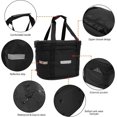 thumbnail image 3 of (Negro) Cesta plegable para bicicleta, cesta extraíble para manillar de bicicleta, cesta delantera para bicicleta, cesta para bicicleta de montaña, picnic, compras, mascota pequeña, 3 of 5