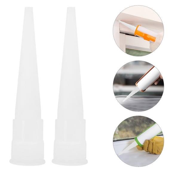 WRITWAA 20Pcs Caulk Extension Nozzle Plastic Applicator for DIY Kit Construction
