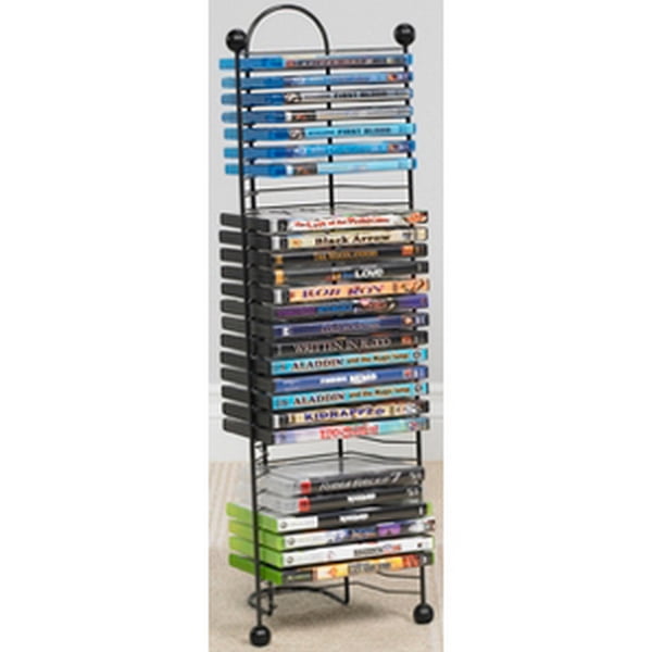 Atlantic Mitsu 5-Tier Media Rack 130 CD or 90 DVD/BluRay/Games in Clear Smoke Finish PN64835195 Limited Edition 