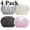 Gray- Ivory- Black Pink, variant on Shower Cap, 4 PCS Shower Caps for Women Reusable Waterproof, Double Layers Hair Cap for Shower, Elastic and Flexi Bath Caps, Environmental Protection Bathing Hat