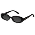 thumbnail image 1 of Gafas de sol mosanana Retro Oval Black para mujer UV400 MS52360, 1 of 7