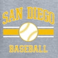 thumbnail image 6 of Wild Bobby City of San Diego Baseball Fantasy Fan Sports Men's T-Shirt, Heather Grey, 4X-Large, 6 of 6