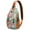 Rustic, variant on Coffee Cute Peach Smoked Sausage Meat Vintage Retro Kawaii Fruit Minimalist Pastel Fruit BBQ Food Sausage Lightweight Sling Backpack for Travel and Outdoor Activities Multipurpose Durable Fashionable