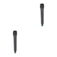 thumbnail image 4 of stanreset Artificial Handheld Microphone Kid Stage Performance Party Portable Simulation Plastic Mic Props Detectable Toy Big Tube Black 2Set, 4 of 6