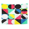 thumbnail image 1 of UFAEZU Circle Geometric Shapes Colorful Pattern Pixel Abstract Asymmetry Wall Art Hanging Tapestry Home Decor for Living Room Bedroom Dorm 60x80 inch, 1 of 1