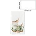 thumbnail image 3 of Christmas Kitchen Towel, Red Plaid Dish Drying Cloth for Hand Wiping, Absorbent Polyester Dishwasher Towel for Baking Cooking(D), 3 of 5