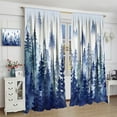 thumbnail image 3 of Light Blocking Curtains Blue Mountains Curtain Hanging Vertically 42x84, 3 of 6