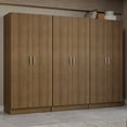 thumbnail image 2 of Madesa Armoire de Rangement à 6 Portes avec Grand Espace de Tablettes 94"L Armoire Utilitaire Placard Unité d'Organisation pour l'Entrée et la Chambre - Rustique, 2 of 10