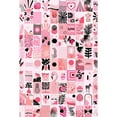thumbnail image 2 of Idea4wall 4pcs Bold Pink Empowering and Trapical Stylish Graphic Wall Murals, Removable Self-Adhesive Stick Wallpaper Large Wall Stickers for Home Decorative, 96"x132", 2 of 5