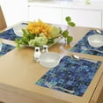 thumbnail image 4 of Ambesonne Blue Place Mats Set of 4, Play Cards Theme Design, Standard Size, Fern Green Purple, 4 of 6