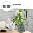 thumbnail image 4 of 2 macetas vintage de hojalata para bonsái, soporte creativo para flores, decoración de jardín, 4 of 7