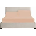 thumbnail image 3 of 4 Piece Top Split King Sheets for Adjustable Bed for Sleep Number Bed 36" Flex Top Fits 21" Deep Mattress 100% Egyptian Cotton 800 Thread Count Split Top King - Blush Solid, 3 of 7