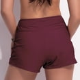 thumbnail image 4 of Womens Swim Shorts Bathing Suits Bottoms Swimsuit Bottoms Wine M, 4 of 5