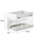 thumbnail image 3 of Organizador transparente bajo el fregadero de 2 niveles con cajón y asa - Almacenamiento en tarros de especias, organizador de armarios para cocina y baño, 7,87x5,51x5,11 pulgadas, 3 of 9