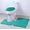 Teal, variant on 3 Piece Teal Ultra Soft Thick Memory Foam Non-Slip Absorbent Bathroom Bath Mat Set