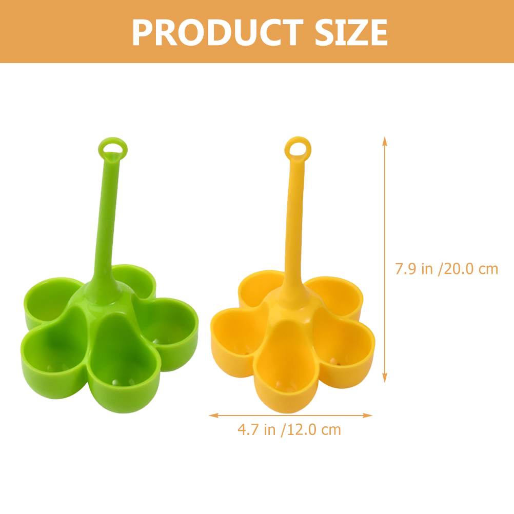 SEWCHICS Silicone Egg Holders Green 2Pcs For Cooking Eggs
