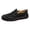 Black, variant on Men's Low Top Casual Sneakers with Flexible Soft Sole for Everyday Comfort and Leisure Wear