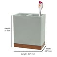 thumbnail image 5 of nu steel CON4H nu steel Concrete, Made of Cement, Electric Spin Toothbrush, Razors, Makeup Brushes Storage, Bath Collection, Bathroom Vanity Countertops, Grey Stone/brown, 5 of 5
