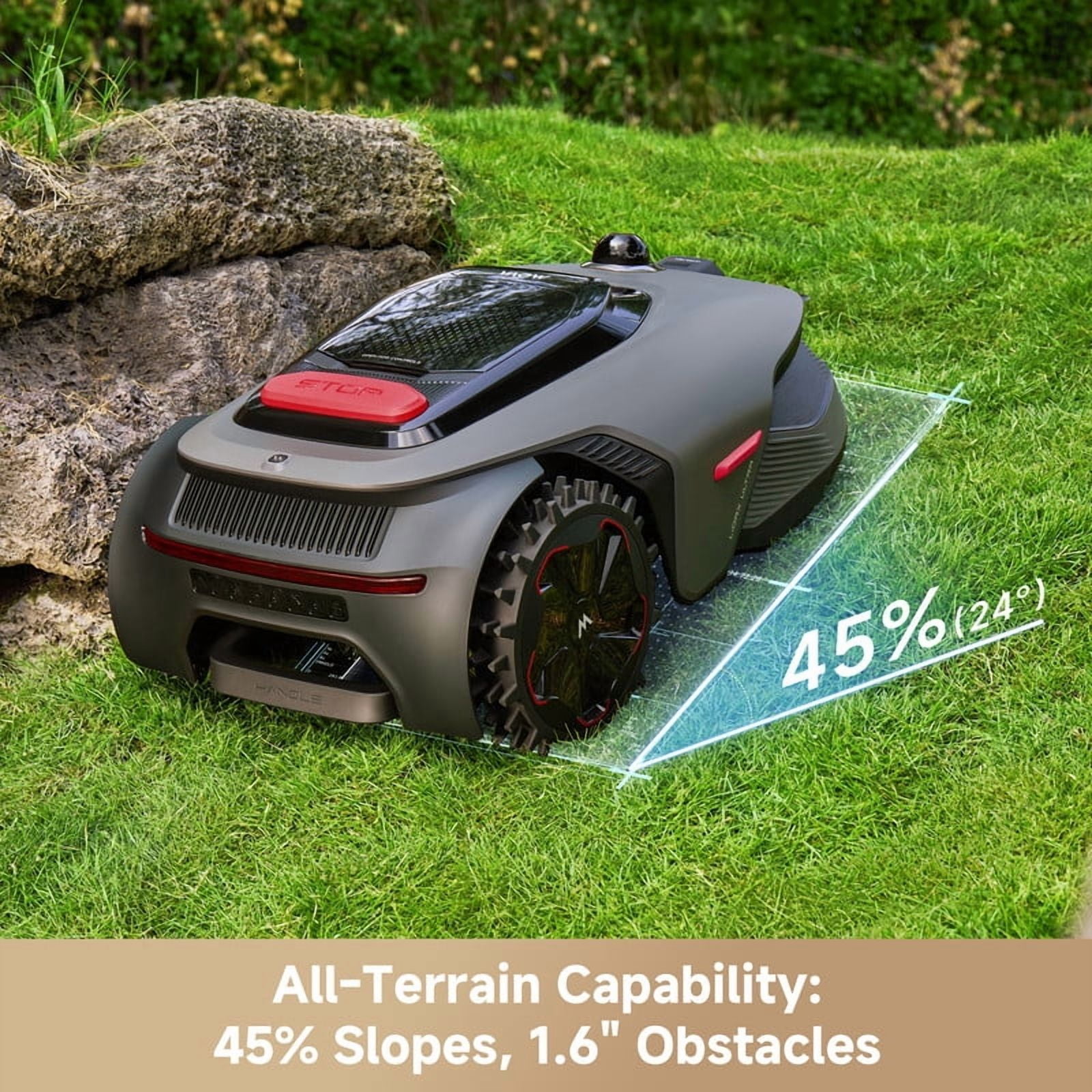 MOVA LiDAX Ultra 1000 Robotic Lawn Mower,Dual Mapping,0.25Acre, Visional Navigation,Edge Cutting, Adjustable Cutting Height, Smart Obstacle Avoidance