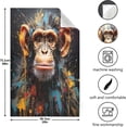 thumbnail image 3 of GZHJMY Watercolor Monkey Kitchen Towels Set of 4, Ultra Soft Absorbent Dish Towels Bathroom Hand Towels Reusable Cleaning Cloths Tea Towels 28 x 18 Inch, 3 of 7