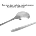 thumbnail image 4 of Cuchara de acero inoxidable té café remover de postre de mango largo 18,7cm de longitud 5 Pcs, 4 of 7