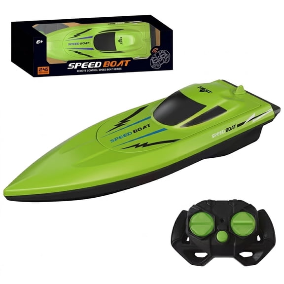 Remote Control Boat - 2.4G High-Speed RC Boat with Dual Motors,High Speed Remote Control RacingBoat,Waterproof Electric Fast Speed Boats for Pools & Lakes