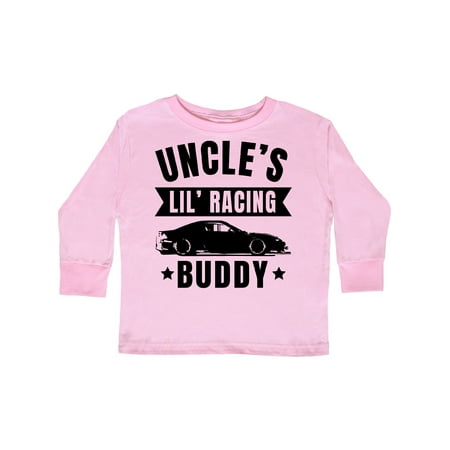 

Inktastic Uncles Lil Racing Buddy Gift Toddler Boy or Toddler Girl Long Sleeve T-Shirt