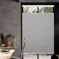 thumbnail image 2 of Top Down Bottom up Blackout shades, Cellular Honeycomb Window Blinds, Blackout White+70 1/2"W x 72"H, Fashion Simple Elegant Shade, Custom Sized, 2 of 6