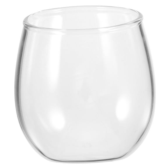 ifundom Shaped Glass Wine Glasses Set of 2 Transparent Stylish Drinkware for Party Home Bar Decor