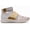 White/Gold, variant on New Balance Lindor Men's Baseball Turf Trainers Hightop Strap White/Gold Size 16