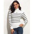 thumbnail image 6 of PrettyGuide Women's Ribbed Turtleneck Long Sleeve Sweater, 6 of 8