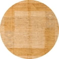 thumbnail image 1 of Ahgly Company Indoor Round Abstract Orange Abstract Area Rugs, 7' Round, 1 of 6