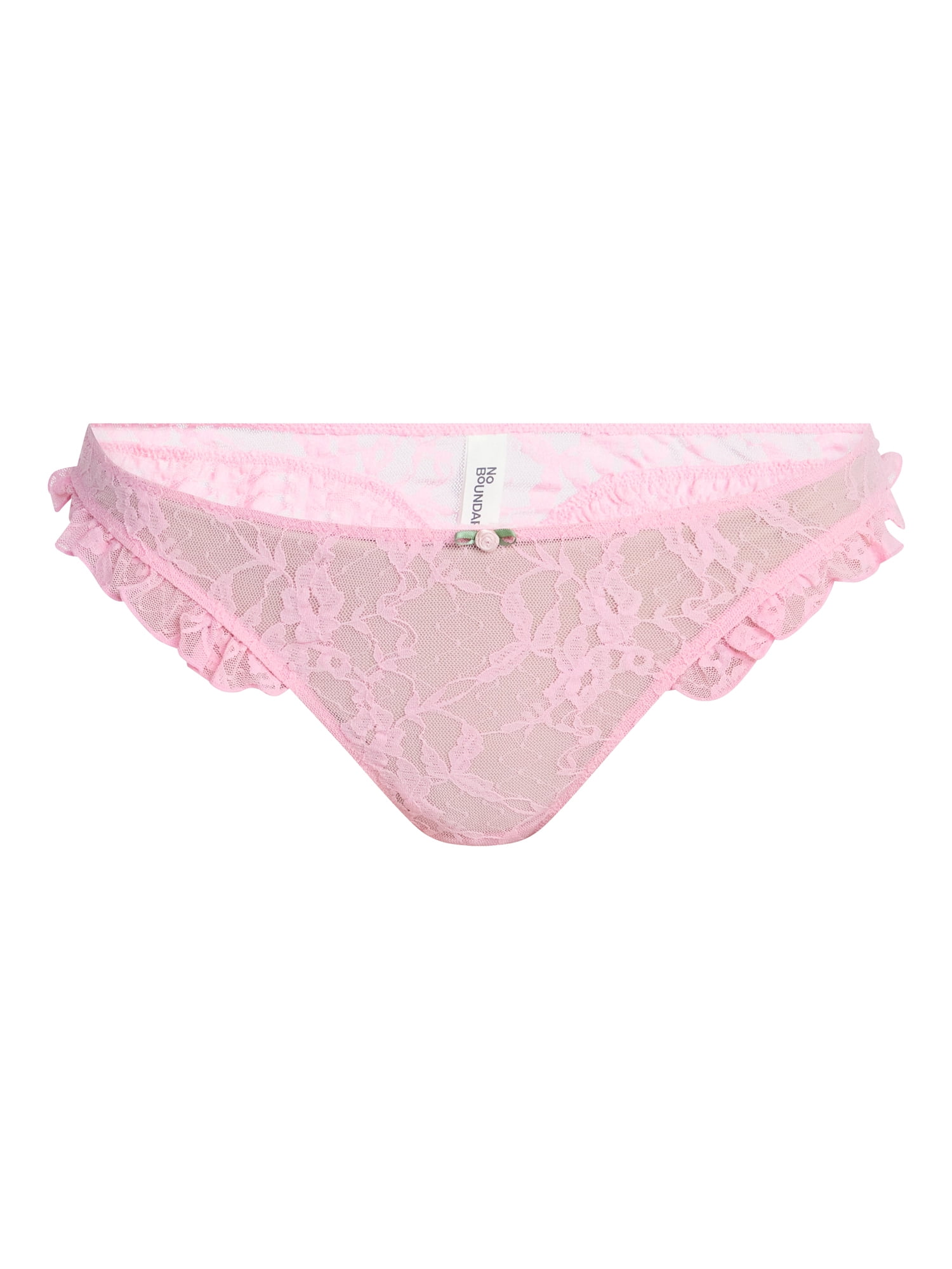 No Boundaries Lace Thong Panties, 2-Pack, Women's XS-XXXL