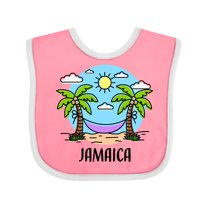 Inktastic Summer Vacation in Jamaica Boys or Girls Baby Bib