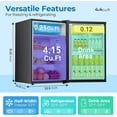 thumbnail image 2 of WAA 4.4 Cu.Ft Mini Fridge with Water Dispenser Adjustable Temp,Low Noise for Small Spaces (Black), 2 of 8